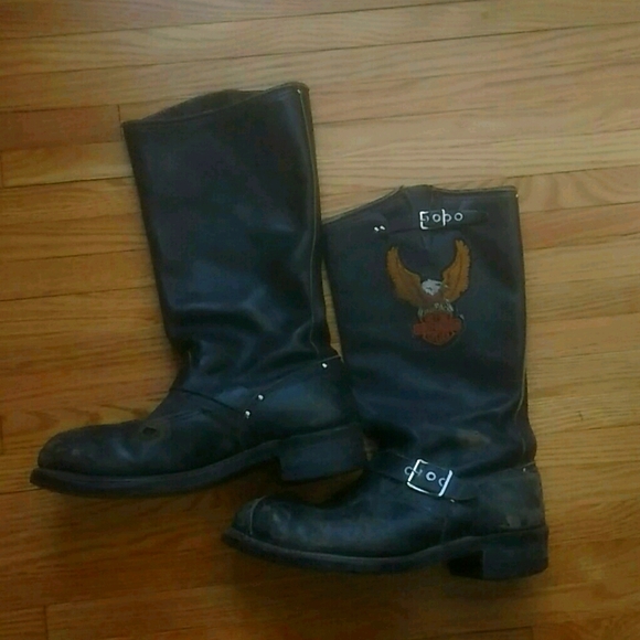 Vintage Harley Davidson engineer boots - Picture 1 of 6